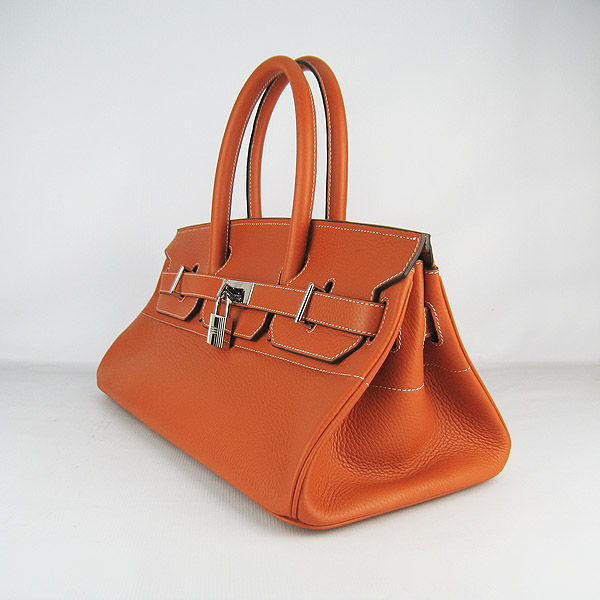 Cheap Hermes Birkin 42cm Replica Togo Leather Bag Orange 6109 - Click Image to Close